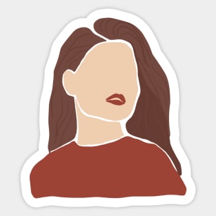 Abstract Woman 1 Sticker